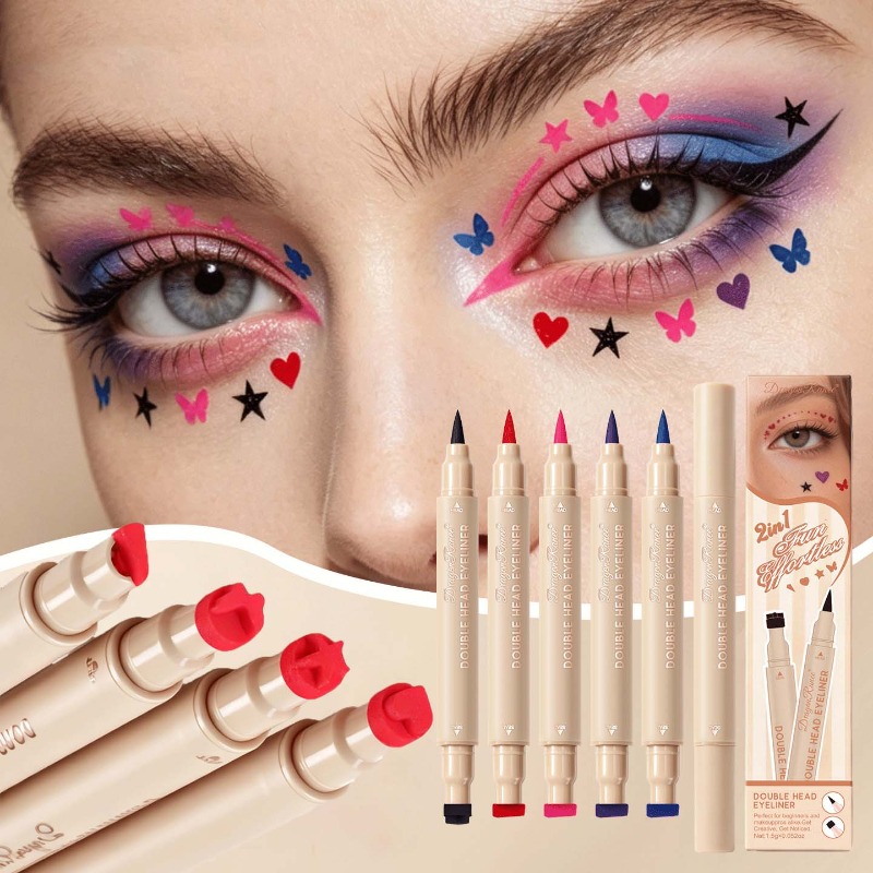 Beauty Mark Makeup - قلم آيلاينر مزدوج الأطراف بتصميم النجوم