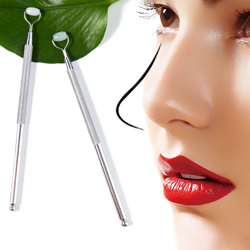 Jade Roller Gua Sha - العين المضادة للتجاعيد طبيعية اليشم الأسطوانة