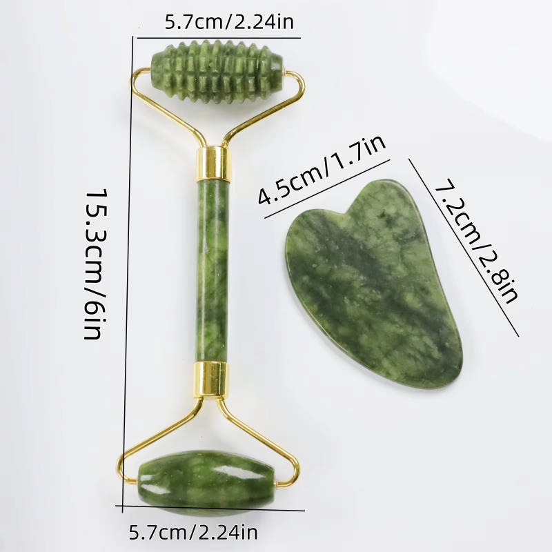 مجموعة أسطوانة اليشم وغوا شا م - مراجعة Jade Roller Gua Sha وسعره