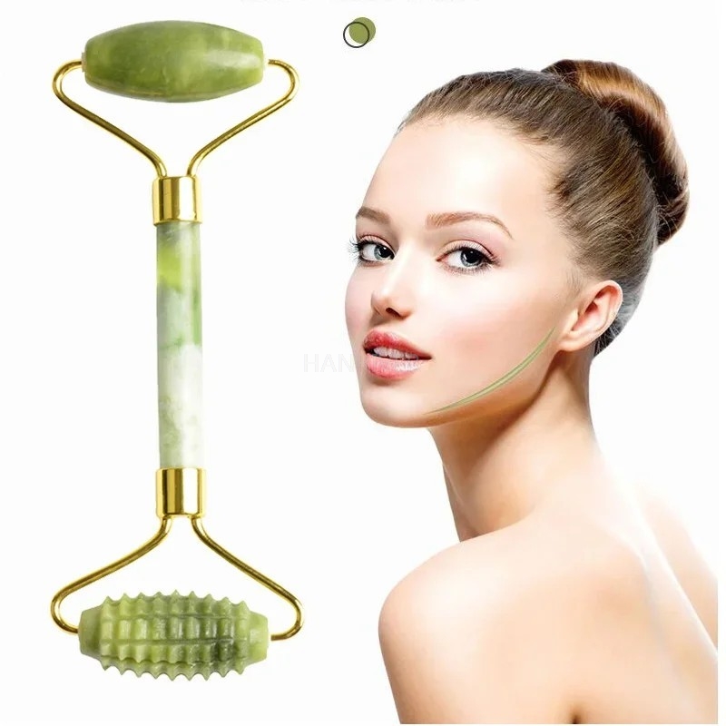 مجموعة أسطوانة تدليك اليشم للو - مراجعة Jade Roller Gua Sha وسعره