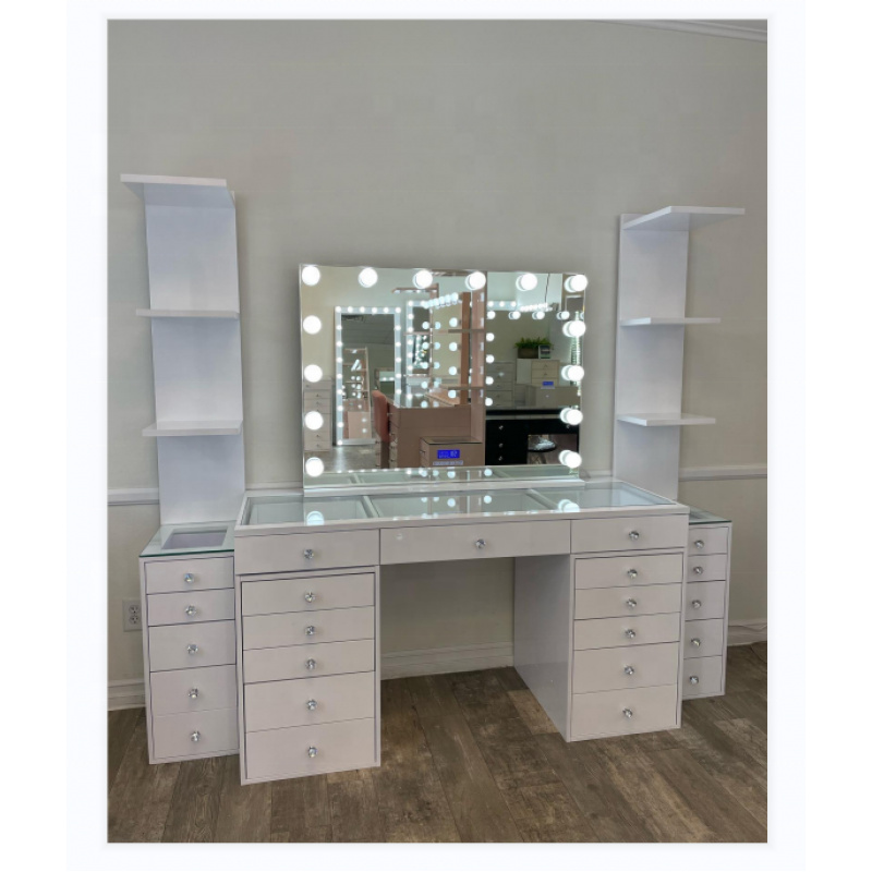 طاولة تزيين مكياج بمرآة مضاءة  - مراجعة Beauty Makeup Usa وسعره