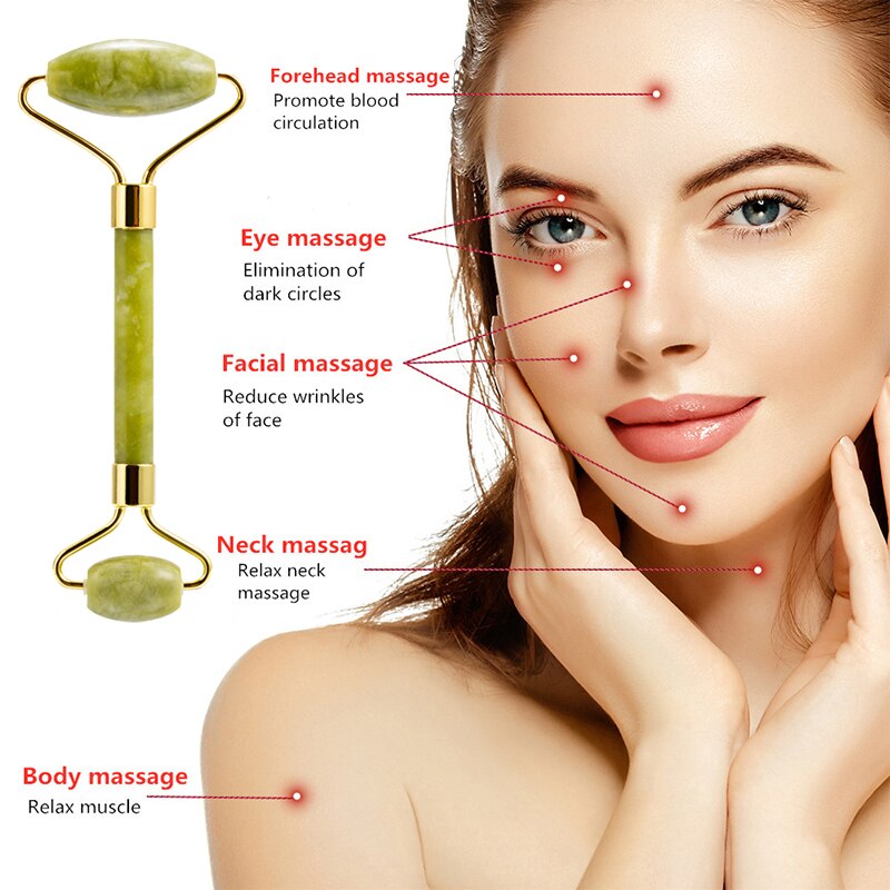 العناية بالبشرة حجر الكوارتز ا - مراجعة Jade Roller Gua Sha وسعره