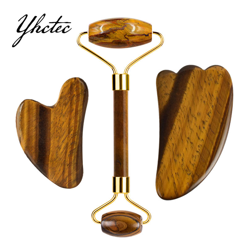 الطبيعية حجر عين النمر الغواش  - مراجعة Jade Roller Gua Sha وسعره