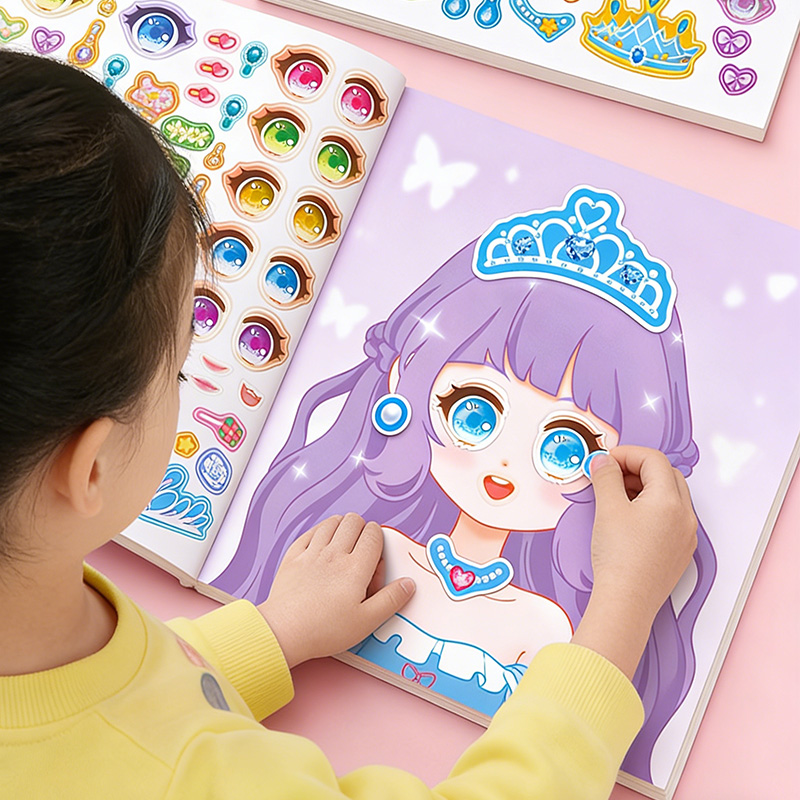 ملصقات مكياج الأميرة، كتاب ملص - مراجعة Beauty Makeup Games For Girls وسعره