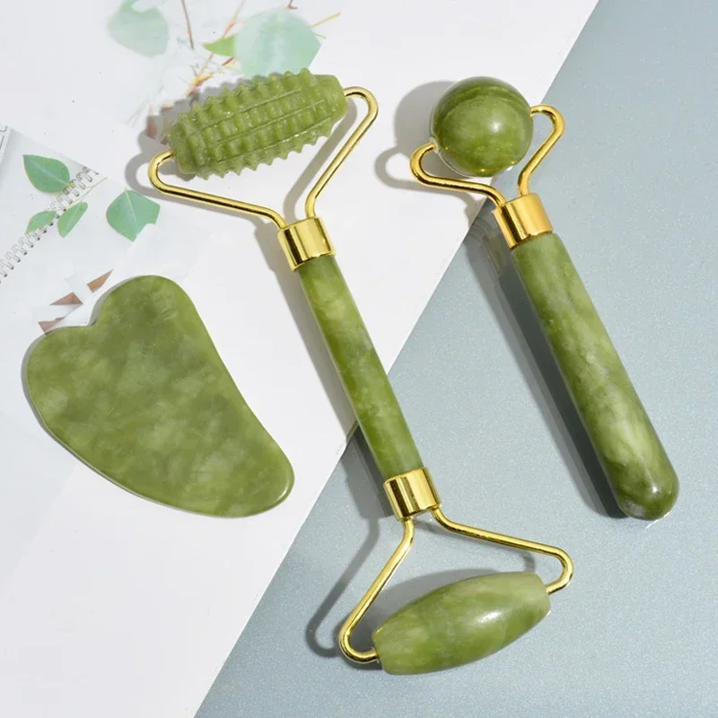 أداة تدليك الوجه والجسم من حجر - مراجعة Jade Roller Gua Sha وسعره