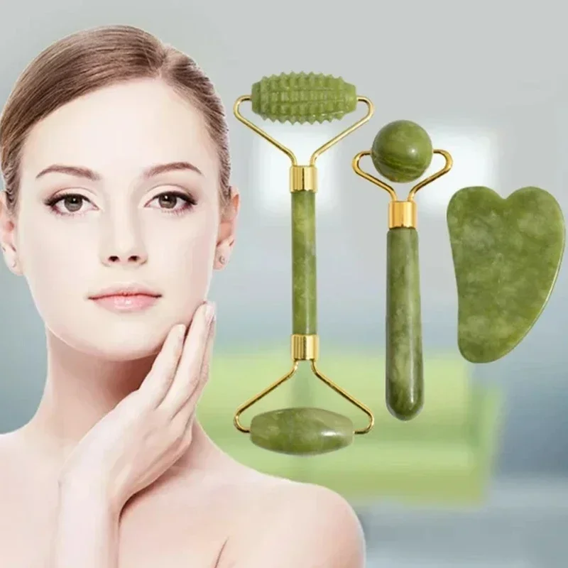 أداة تدليك الوجه والجسم من حجر - مراجعة Jade Roller Gua Sha وسعره
