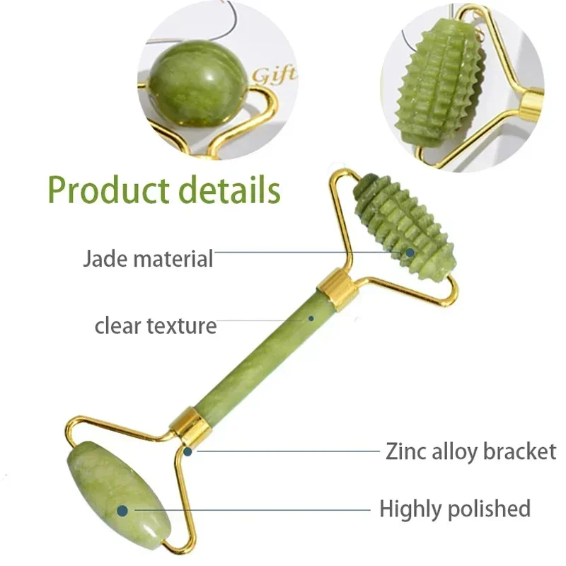 أداة تدليك الوجه والجسم من حجر - مراجعة Jade Roller Gua Sha وسعره