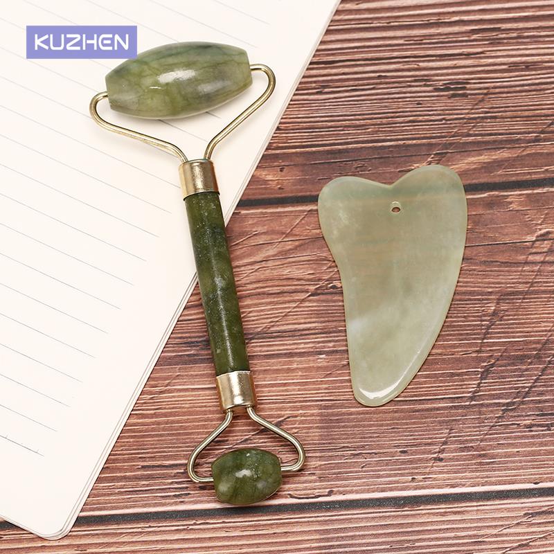 بكرة تدليك الوجه الطبيعي اليشم - مراجعة Jade Roller Gua Sha وسعره