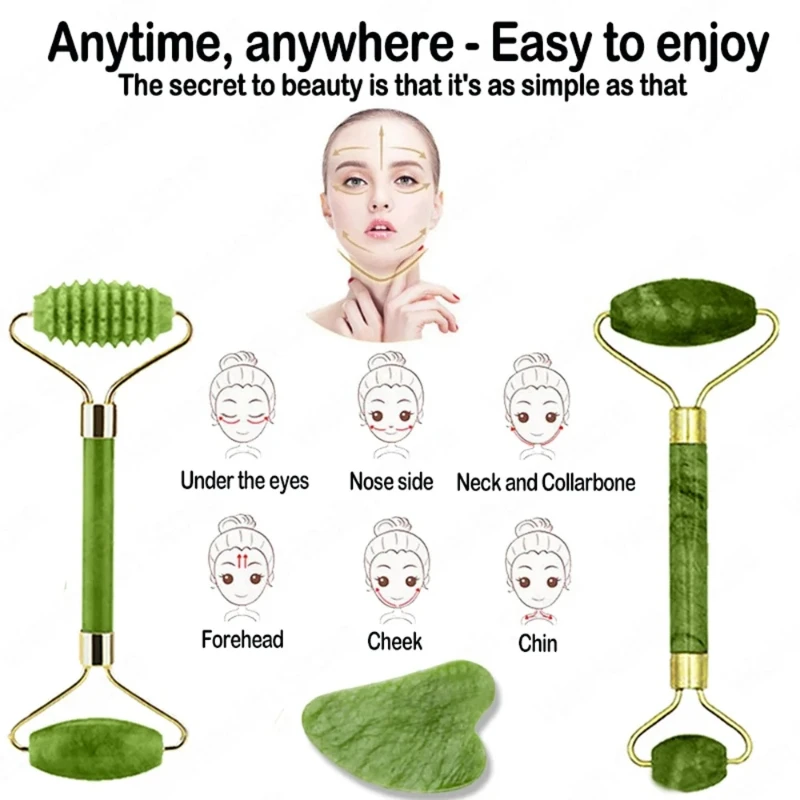 أداة تدليك الوجه والجسم من الي - مراجعة Jade Roller Gua Sha وسعره