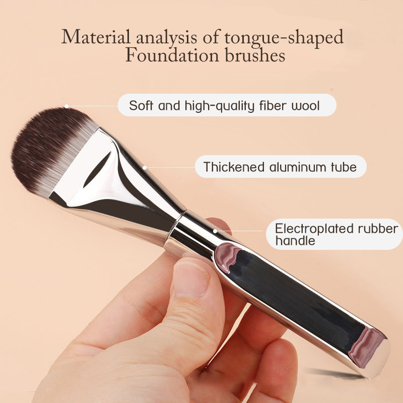 فرشاة مكياج مسطحة على شكل لسان - مراجعة Beauty Mark Makeup وسعره
